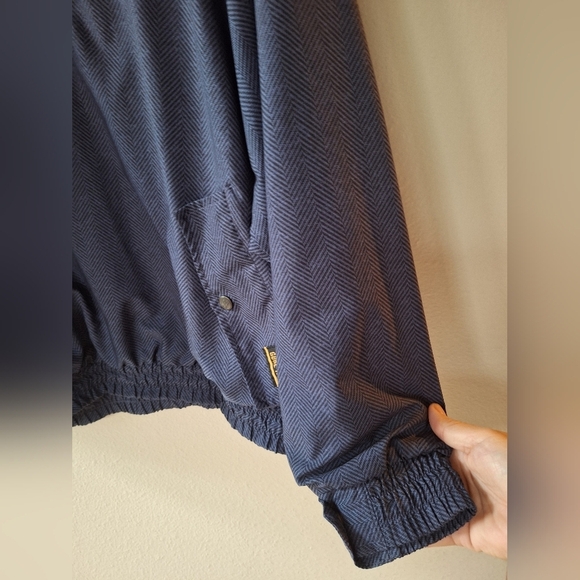 Tourney Gore-Tex Mens Golf Jacket Herringbone Navy Waterproof 1/4 Zip Size L - Picture 5 of 6